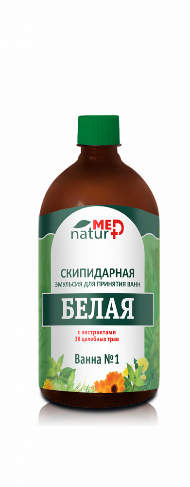 "Белая" скипидарная эмульсия с экстрактами 38 трав 0.5 л