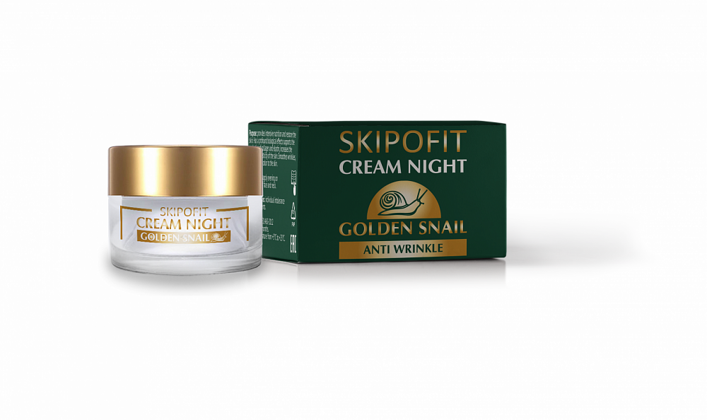 Крем для лица ночной с экстрактом улитки Skipofit, 50 мл